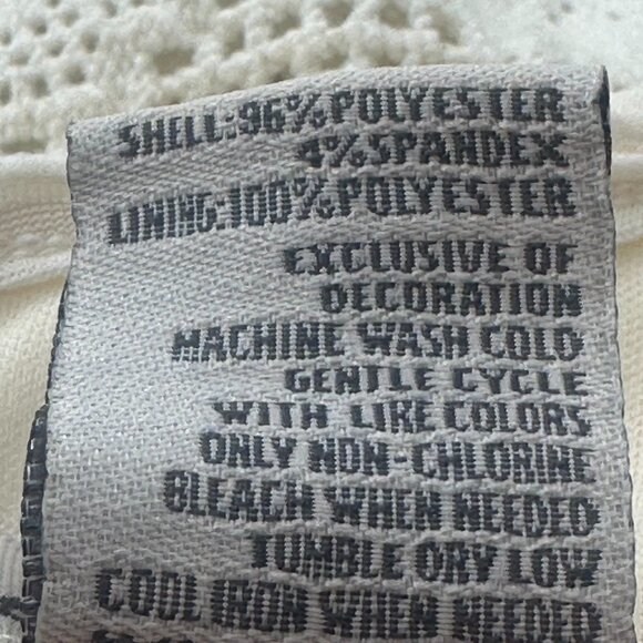 American Rag Fit & Flare Dress Medium Sleeveless‎ scoop Neck Zipper Ivory Lined - Picture 3 of 12